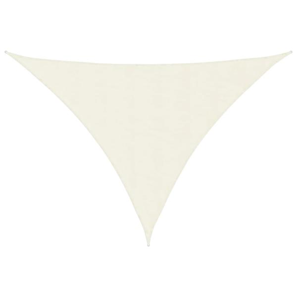 Sonnensegel Oxford-Gewebe Dreieckig 5x5x6 m Creme