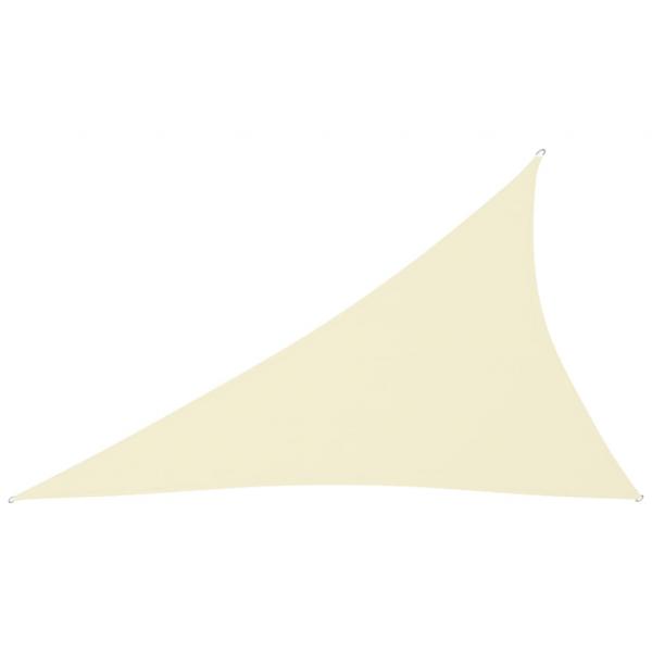 Sonnensegel Oxford-Gewebe Dreieckig 4x5x6,4 m Creme