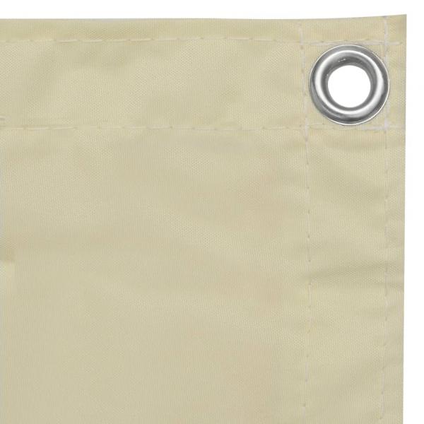 Balkon-Sichtschutz Creme 90x300 cm Oxford-Gewebe