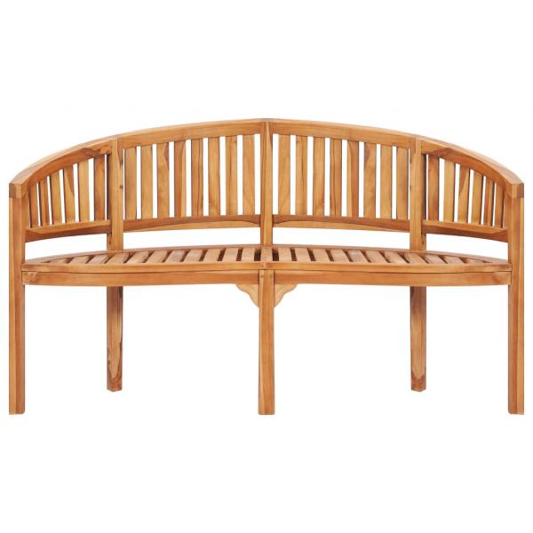 4-tlg. Garten-Lounge-Set Massivholz Teak