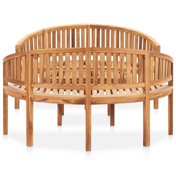 3-tlg. Garten-Lounge-Set Massivholz Teak
