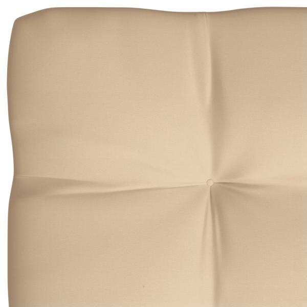 Palettenkissen 5-tlg. Beige Stoff