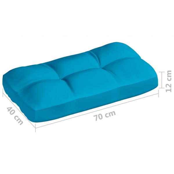 Palettenkissen 5-tlg. Blau Stoff