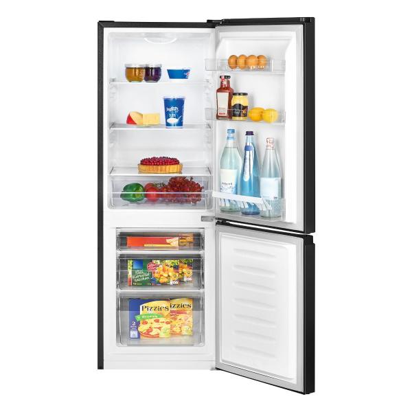 Bomann KG 322.1 Stand Kühl-Gefrierkombination, 49,5 cm breit, 175L, LED, Abtauautomatik, schwarz