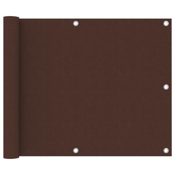 ARDEBO.de - Balkon-Sichtschutz Braun 75x600 cm Oxford-Gewebe