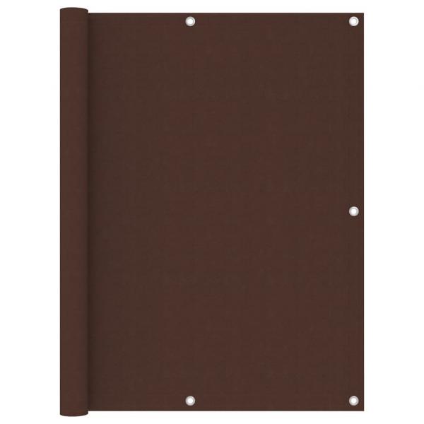 ARDEBO.de - Balkon-Sichtschutz Braun 120x600 cm Oxford-Gewebe