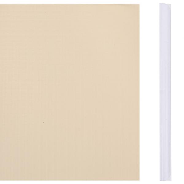 Garten-Sichtschutz 4 Stk. PVC 35x0,19 m Creme