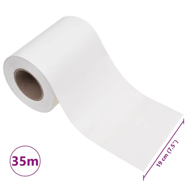 Garten-Sichtschutz 4 Stk. PVC 35x0,19 m Weiß