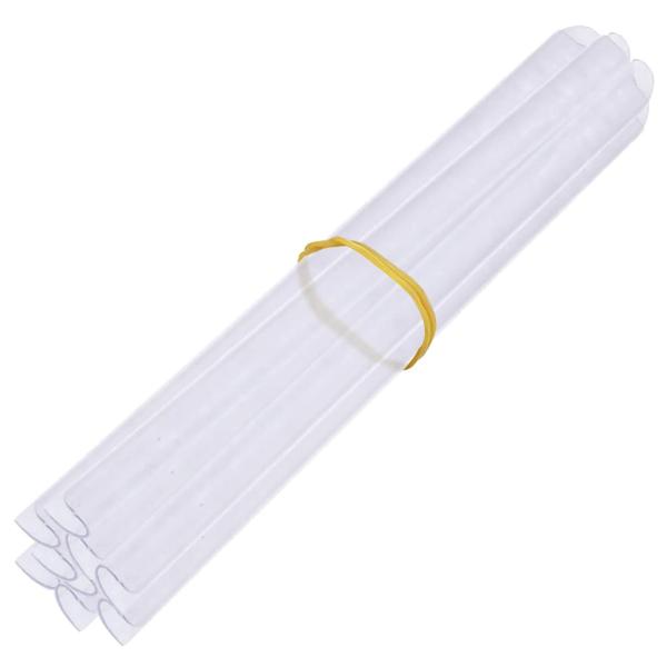 Garten-Sichtschutz 4 Stk. PVC 35x0,19 m Weiß