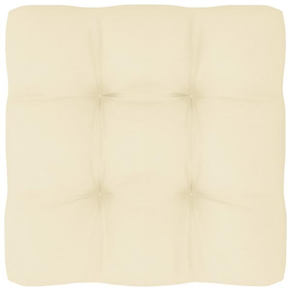 ARDEBO.de - Palettenkissen Creme 60x60x12 cm Stoff