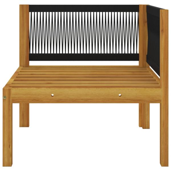 6-tlg. Garten-Lounge-Set mit Kissen Cremeweiß Massivholz Akazie