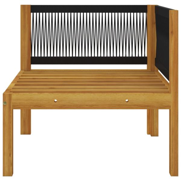 7-tlg. Garten-Lounge-Set mit Kissen Cremeweiß Massivholz Akazie