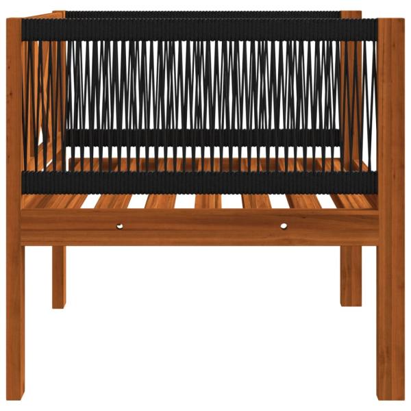7-tlg. Garten-Lounge-Set mit Kissen Cremeweiß Massivholz Akazie