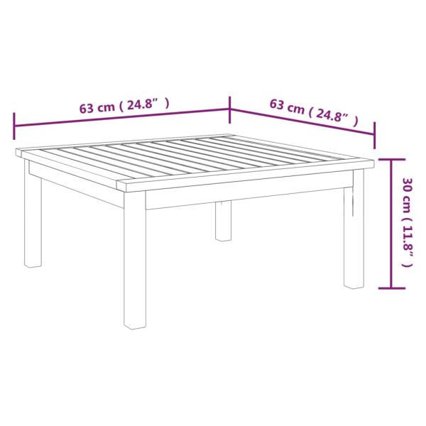 12-tlg. Garten-Lounge-Set mit Kissen Cremeweiß Massivholz Akazie