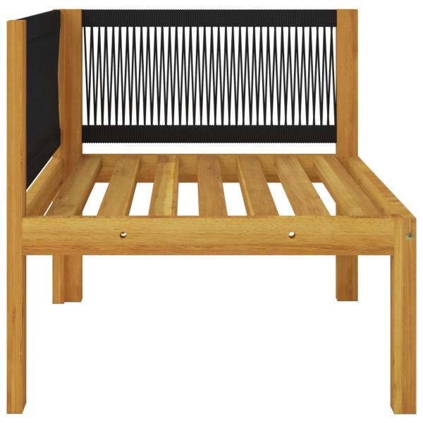 7-tlg. Garten-Lounge-Set mit Kissen Cremeweiß Massivholz Akazie