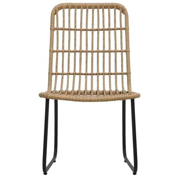 3-tlg. Garten-Essgruppe Poly Rattan und Glas