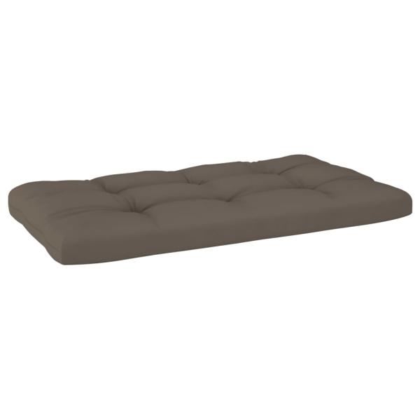Palettenkissen 3-tlg. Taupe Stoff