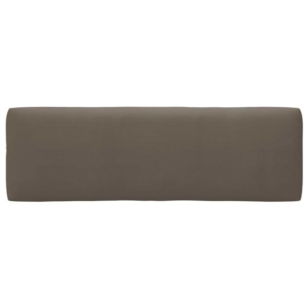 Palettenkissen 3-tlg. Taupe Stoff