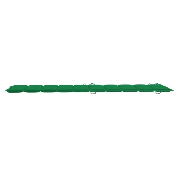Sonnenliegen-Auflage Grün 186x58x3 cm Oxford-Gewebe