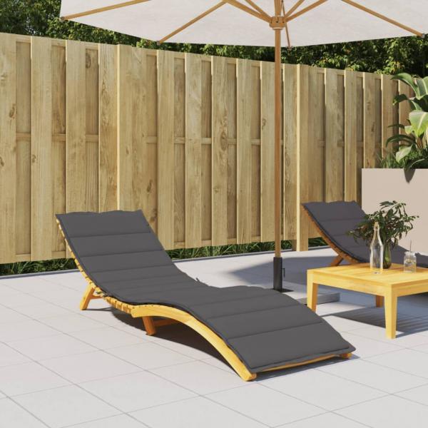 ARDEBO.de - Sonnenliegen-Auflage Anthrazit 200x50x3 cm Oxford-Gewebe
