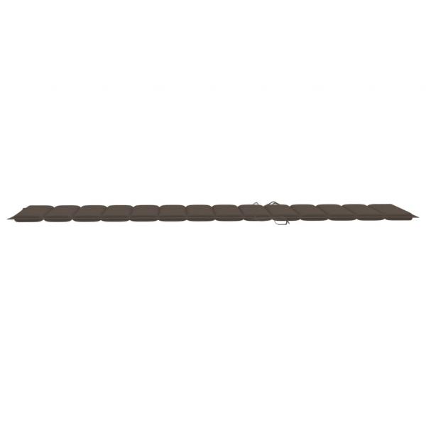Sonnenliegen-Auflage Taupe 200x50x3 cm Oxford-Gewebe
