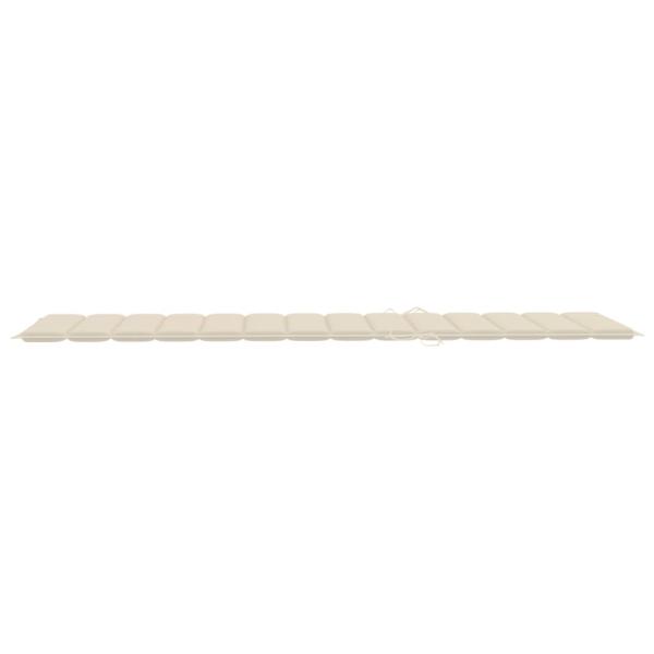 Sonnenliegen-Auflage Creme 200x60x3 cm Oxford-Gewebe