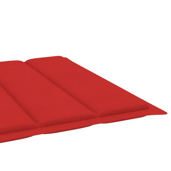 Sonnenliegen-Auflage Rot 200x60x3 cm Oxford-Gewebe