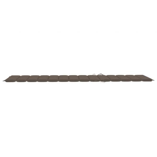 Sonnenliegen-Auflage Taupe 200x60x3 cm Oxford-Gewebe