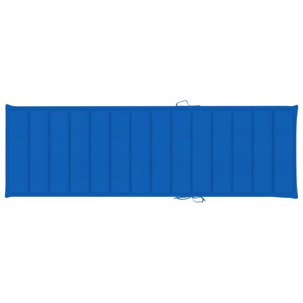 Sonnenliegen-Auflage Königsblau 200x60x3 cm Oxford-Gewebe