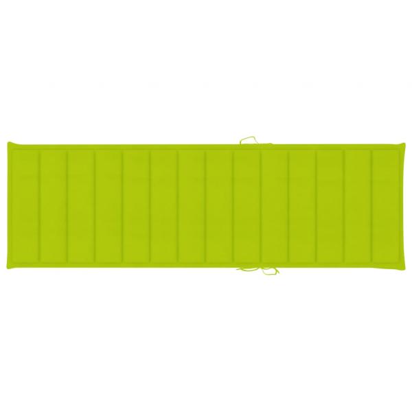 Sonnenliegen-Auflage Hellgrün 200x60x3 cm Oxford-Gewebe