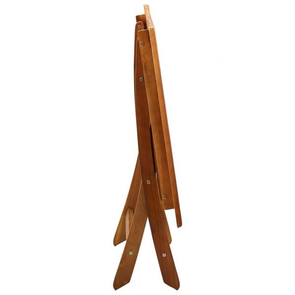 Klappbarer Gartentisch 120x70x75 cm Massivholz Akazie