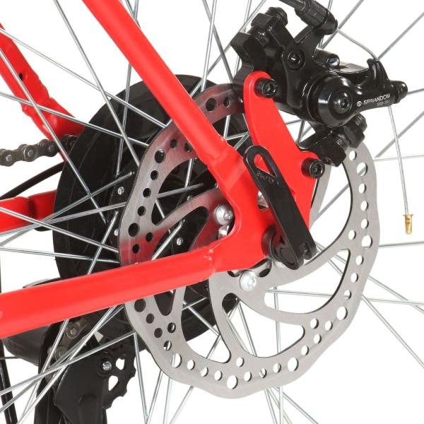 Mountainbike 21 Gang 27,5 Zoll Rad 42 cm Rot