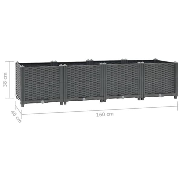 Hochbeet 160x40x38 cm Polypropylen