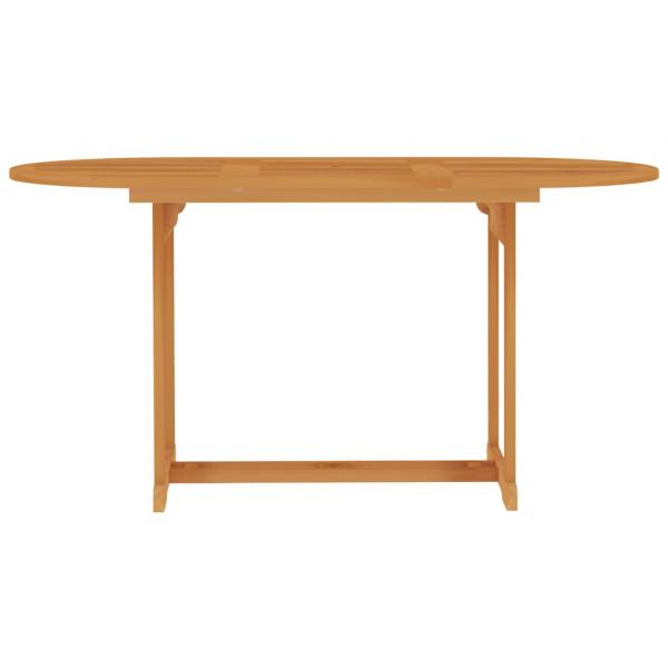 Gartentisch 150x90x75 cm Teak Massivholz