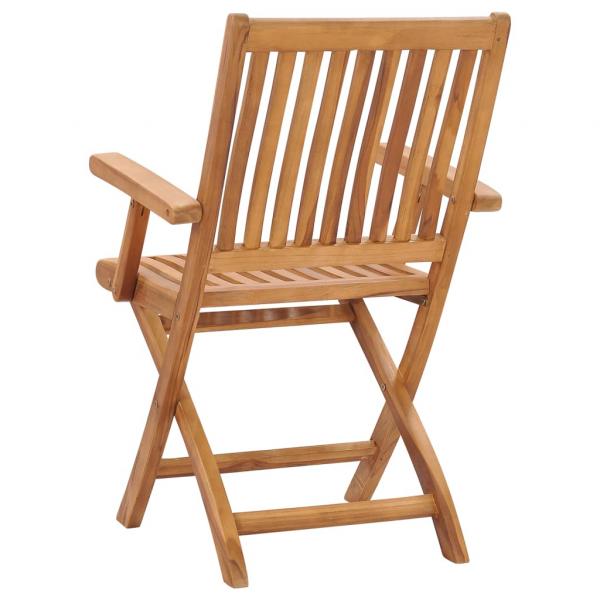 Klappbare Gartenstühle 2 Stk. Massivholz Teak