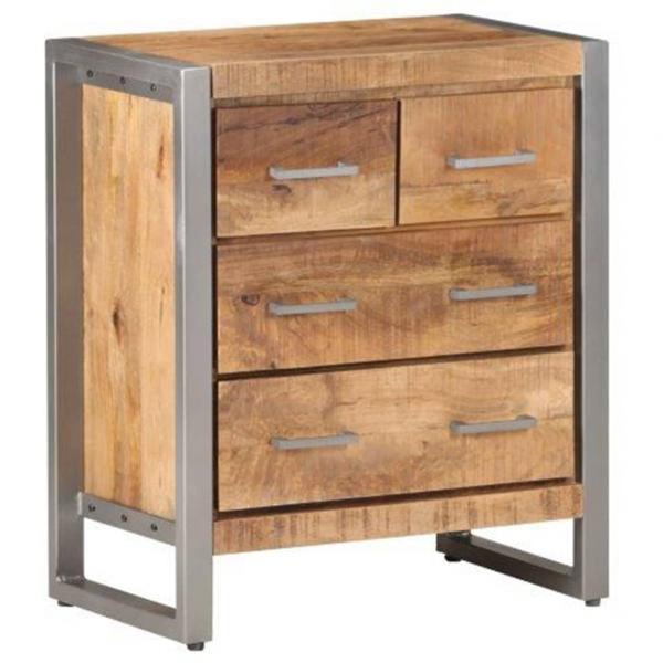 ARDEBO.de - Sideboard 60x35x70 cm Raues Mangoholz