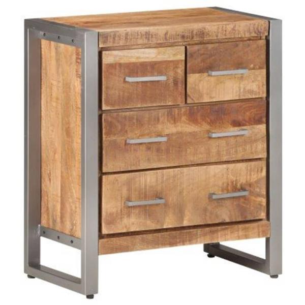 Sideboard 60x35x70 cm Raues Mangoholz