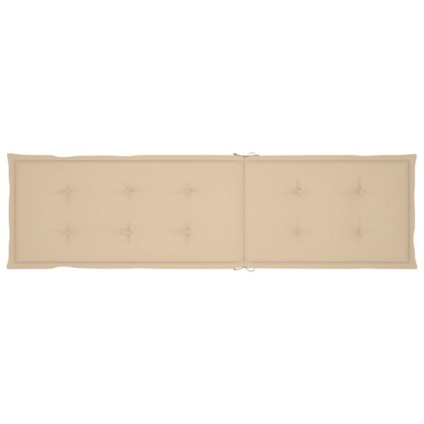Liegestuhl-Auflage Beige (75+105)x50x4 cm