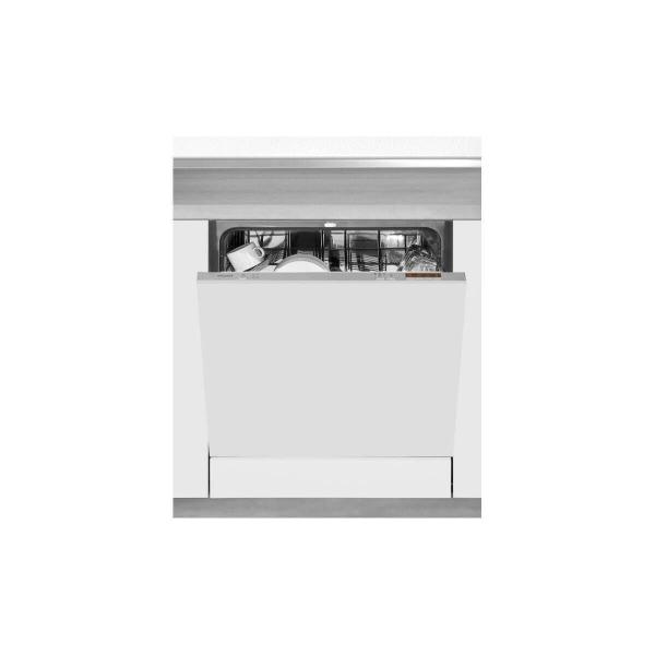 Exquisit EGSP6012-E-030E Vollintegrierter Geschirrspüler, 60 cm breit, 12 Maßgedecke, Glasprogramm, 4 Programme
