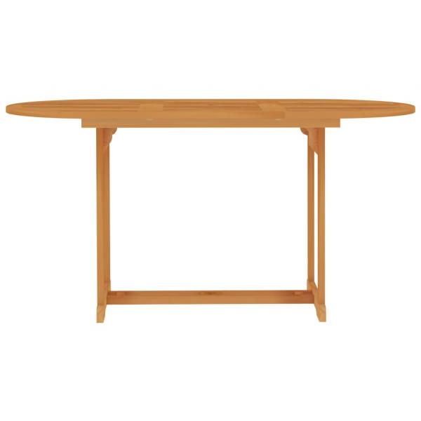7-tlg. Garten-Essgruppe Massivholz Teak 