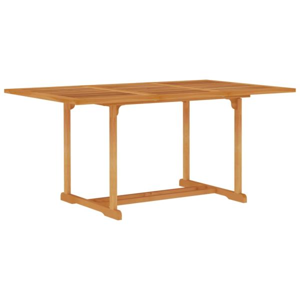 5-tlg. Garten-Essgruppe Massivholz Teak 