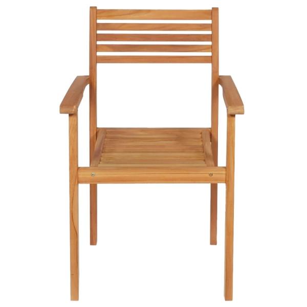 5-tlg. Garten-Essgruppe Massivholz Teak 
