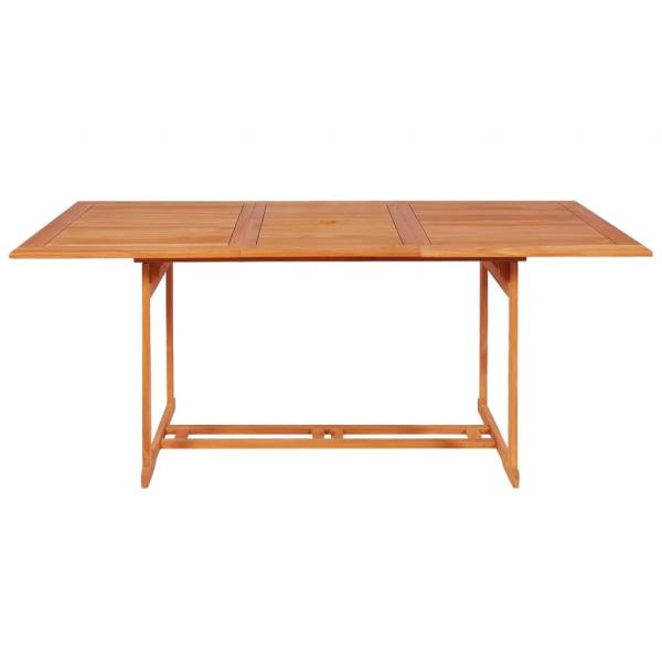 9-tlg. Garten-Essgruppe Massivholz Teak