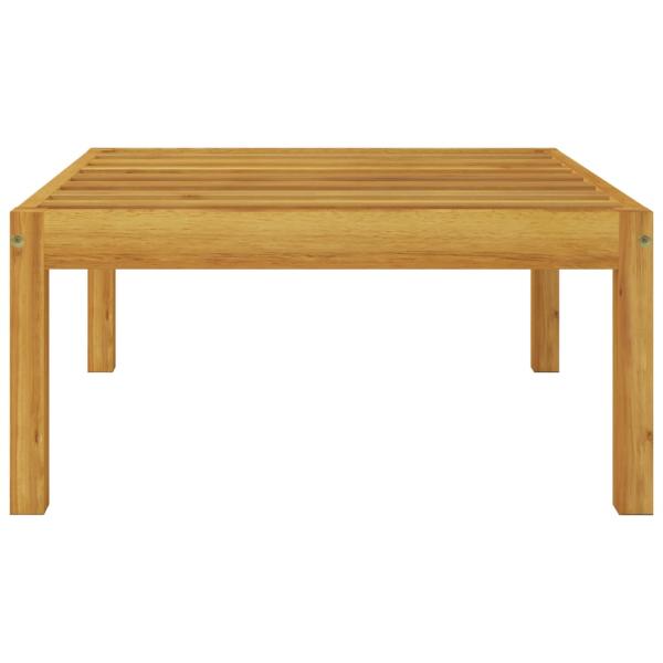 Garten-Fußhocker mit Auflage Akazie Massivholz