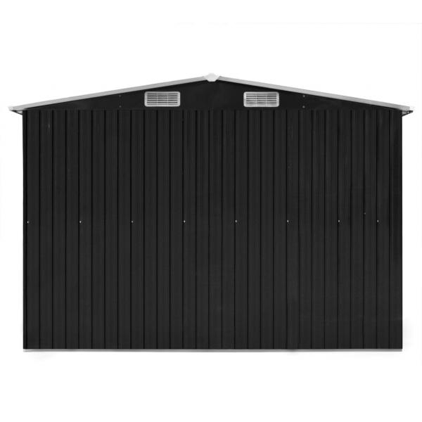 Gerätehaus Anthrazit 257x990x181 cm Verzinkter Stahl 
