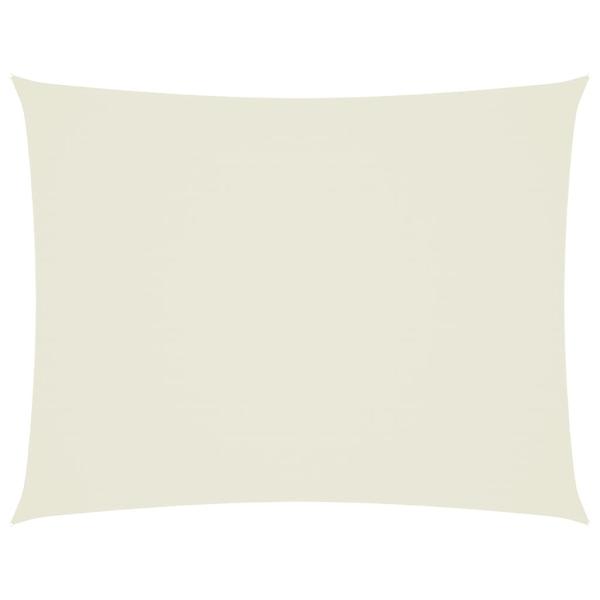 Sonnensegel Oxford-Gewebe Rechteckig 3x4 m Creme