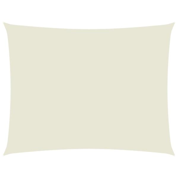 Sonnensegel Oxford-Gewebe Rechteckig 3,5x4,5 m Creme