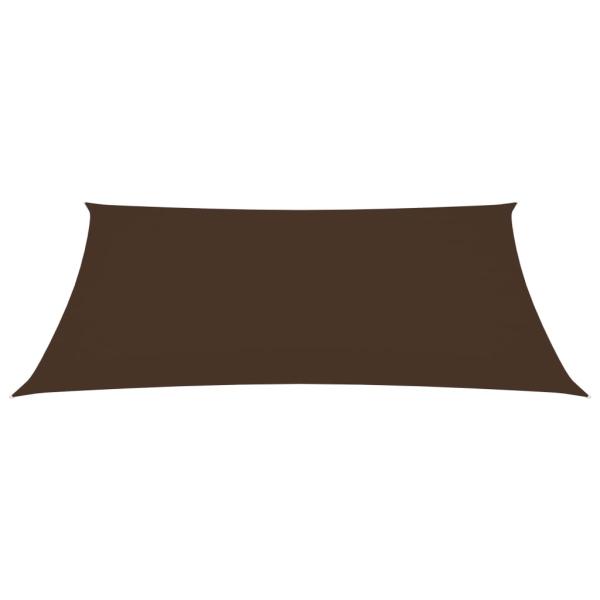 Sonnensegel Oxford-Gewebe Rechteckig 2x4,5 m Braun