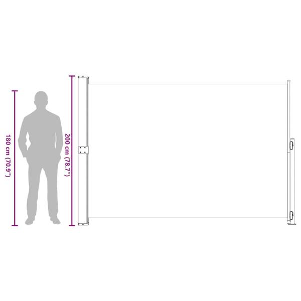 Seitenmarkise Ausziehbar 200x300 cm Creme