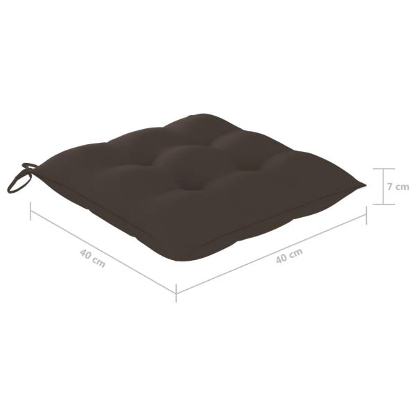 Klappbare Gartenstühle 4 Stk. mit Kissen Massivholz Akazie